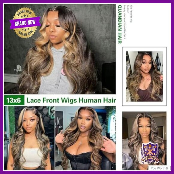 28 Inch Human Hair Lace Front Wig 13x6 HD Lace Body Wave 180% Density